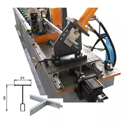 中断された天井の機械を形作る機械天井チャネル ロールを形作る組み立てのティーの格子ライト キール ロール