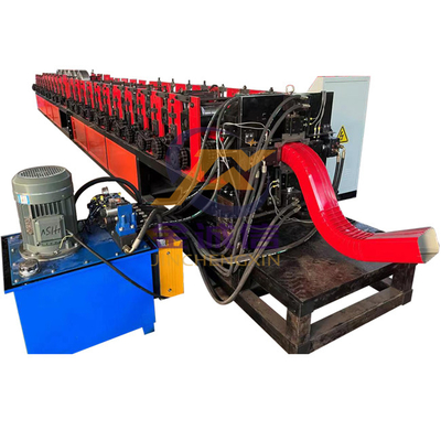 鋼鉄Downpipeのための機械を形作る12-15m/min Downspoutの屋根のリッジの帽子ロール