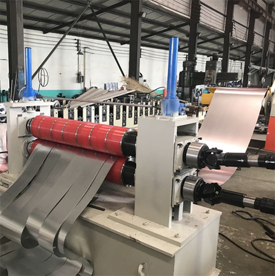 ライン機械0.5mm切断精密鋼鉄ストリップのスリッターを切り開く80kw