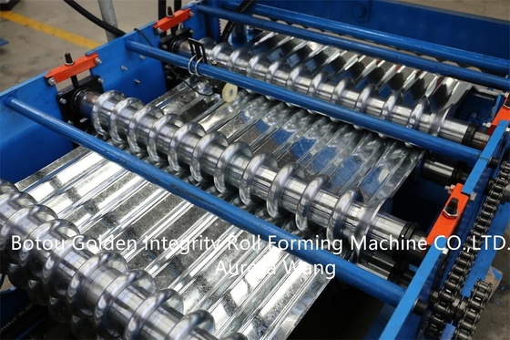 20m/minは機械セリウム波形シートの製造業機械を形作るシート ロールを波形を付けた