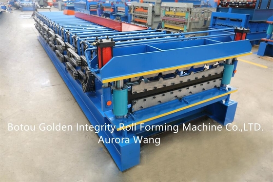 圧延機pを形作る機械新型自動金属板の二重層のパネル ロールを形作る二重層の金属ロール